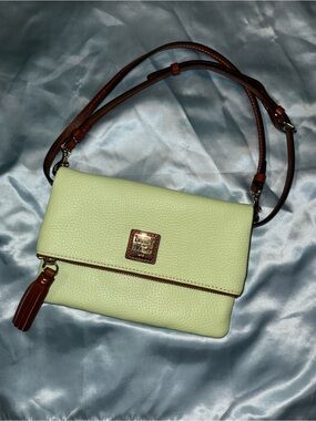 Dooney & Bourke pebble grain foldover zip crossbody bag